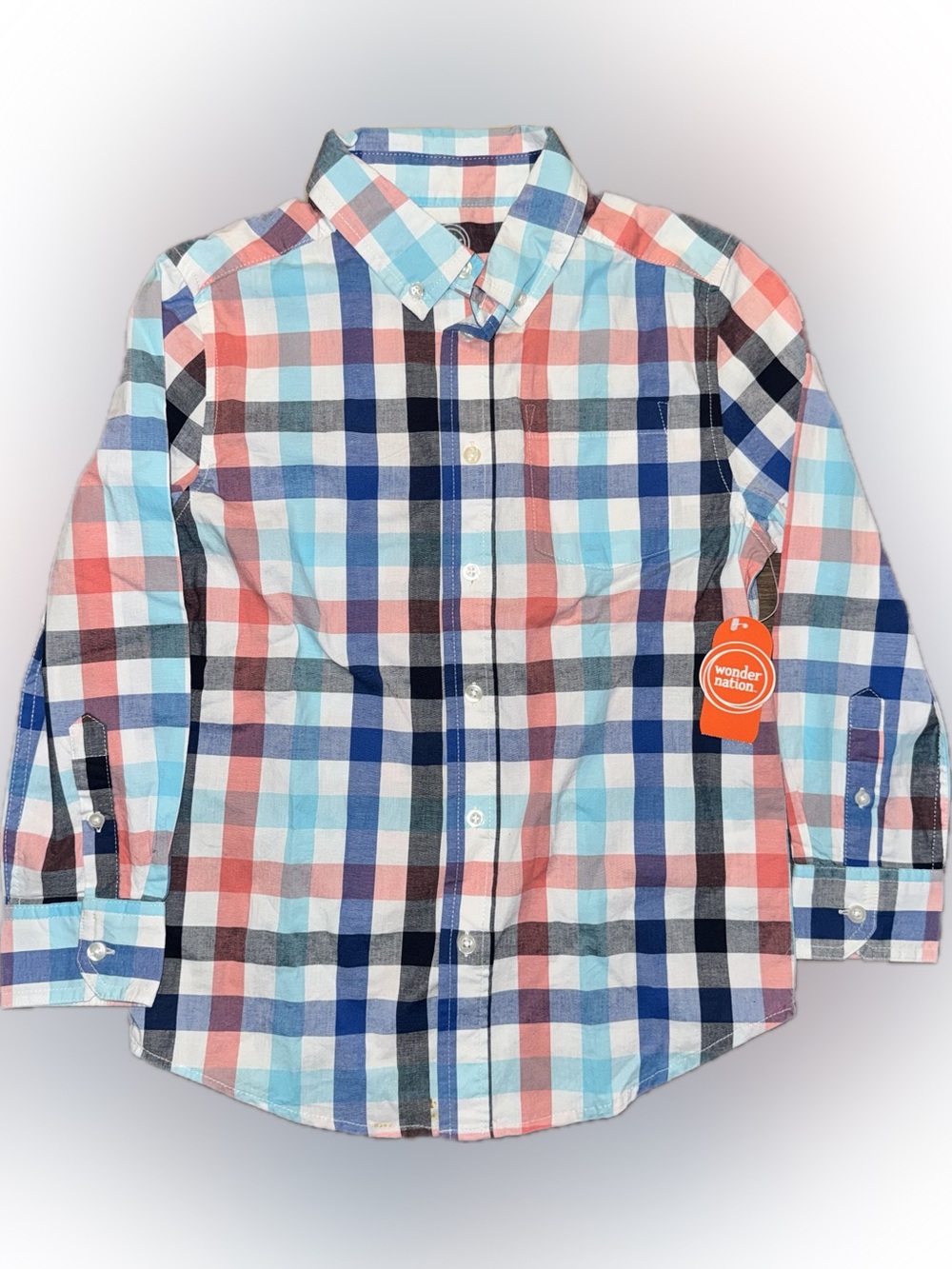☀️NWT—Wonder Nation Kids Checkered Shirt